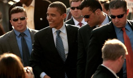 Secret Service mengawal Presiden AS, Barack Obama