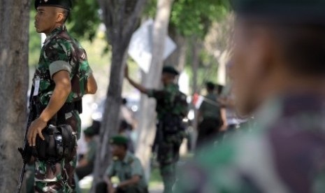 Security during Bali Democracy Forum VII IN Nusa Dua, Bali on Friday.