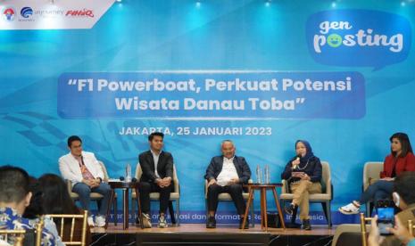 Sejalan dengan tugas dan fungsi sebagai pelaksana Government Public Relations acara gelaran F1 H2O Toba 2023, Direktorat Informasi dan Komunikasi Perekonomian dan Maritim, Ditjen IKP Kemenkominfo, menyelenggarakan kegiatan Genposting (Generasi Positive Thinking) dengan tema F1 Powerboat, Perkuat Potensi Wisata Danau Toba di Jakarta.