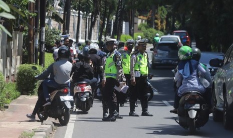 19 Motor Polisi di Jayawijaya Ditahan karena tak Lengkap. Foto ilustrasi razia kendaraan.