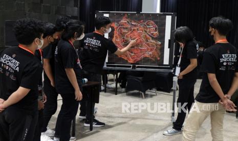 Turnamen Piala Presiden Esports 2022 digelar di Djakarta Theater, Jakarta.