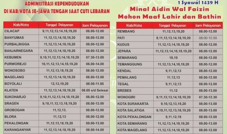 Layanan administrasi kependudukan dan pencatatan sipil.