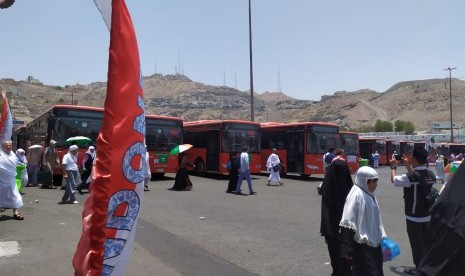 Kota Makkah menyiapkan bus khusus dari Haramain Express ke Masjidil Haram (Ilustrasi)