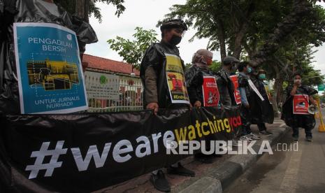 In Picture: Unjukrasa Kasus Pemukulan Terhadap Wartawan