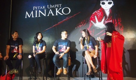 Sejumlah pendukung film Petak Umpet Minako