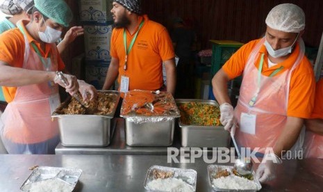 Katering haji Armuzna (ilustrasi). Jamaah haji mendapatkan jatah makan selama puncak haji Armuzna 