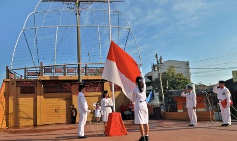 Upacara bendera (ilustrasi)