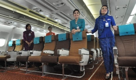 Garuda Indonesia stewardess.