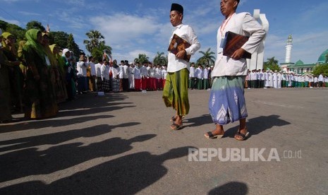 Ilustrasi santri. Ulama dan santri berperan besar melawan penjajah di bumi Nusantara 