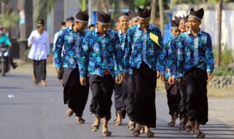 Sejumlah santri di Banyuwangi mengikuti kegiatan pondok, Jawa Timur (Ilustrasi)