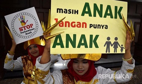 Perkawinan Anak Sebabkan Kemiskinan Lintas Generasi. Kampanye Gerakan Stop Perkawinan Anak. (Ilustrasi)