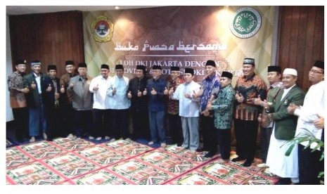 Sejumlah tokoh Islam DKI Jakarta berpose bersama