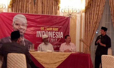 Sejumlah ulama, termasuk ustad Yusuf Mansyur dan ustadz Buchori bertemu dengan Dr Zakir Naik, Kamis (2/3).. 