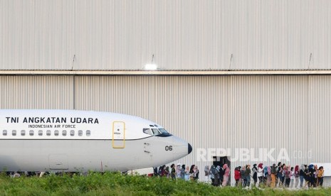 Karantina WNI di Natuna. Mahasiswa yang dikarantina di Natuna terpaksa belajar secara daring.