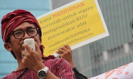 Sekjen Aliansi Masyarakat Adat Nusantara (AMAN), Abdon Nababan