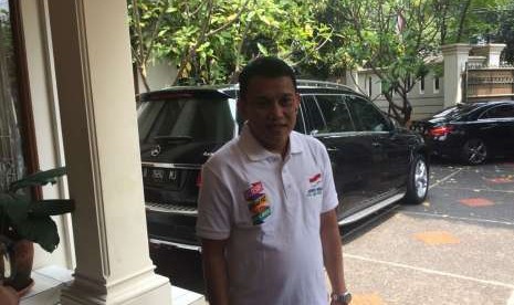 Sekjen PKB Abdul Kadir Karding di Posko Cemara, Menteng, Jakarta Pusat, Jumat (24/8).