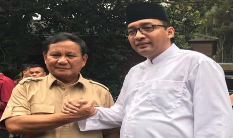 Ketua Umum Gerakan Indonesia Mandiri (Ketum GIM), Heikal Safar bersama Presiden Terpilih Prabowo Subianto.