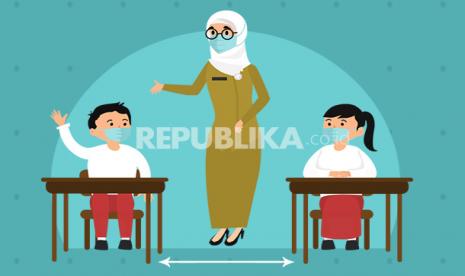 Anak sekolah (ilustrasi). Psikolog memberikan cara agar anak tidak rewel ketika masuk sekolah setelah libur panjang.