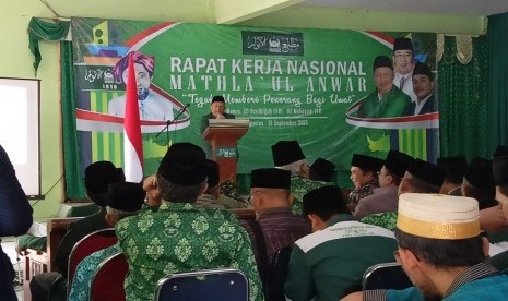 Sekretaris Daerah Pemprov Banten Al-Muktabar, membuka Rapat Kerja Nasional Mathla'ul Anwar (Rakernas MA) 2019, pada Sabtu 30 Agustus - 1 September 2019 di Komplek Pergurua MA Pusat Menes, Pandeglang - Banten.