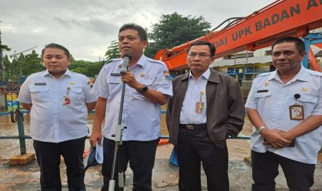 Sekretaris Daerah (Sekda) DKI Jakarta, Joko Agus Setyono di Pintu Air Manggarai, Jakarta Selatan, Rabu (1/3/2023).