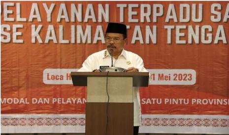 Sekretaris Daerah (Sekda) Provinsi Kalteng H Nuryakin membuka kegiatan Forum Pelayanan Terpadu Satu Pintu (PTSP) Prov Kalteng, yang diselenggarakan di Loca Hotel Palangka Raya, Rabu (31/5/2023).