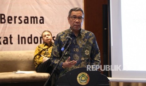 Sekretaris Jenderal Kementerian Agama Nur Syam membuka Chief Executive Officer (CEO) Meeting Forum Kebangkitan Zakat Indonesia Tahun 2018.