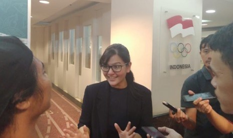 Sekretaris Jenderal PSSI, Ratu Tisha ditemui di kantor PSSI, Kamis (11/4) malam.