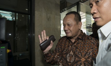 Sekretaris Mahkamah Agung (MA) Nurhadi Abdurrachman memenuhi panggilan KPK di gedung KPK, Jakarta, Selasa (24/5). 