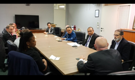 Sekretaris Umum Pimpinan Pusat Muhammadiyah, Abdul Mu’ti turut menghadiri Religion in Society Global Exchange di Brussels, Belgia, Jumat (6/9).