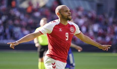 Penyerang Denmark dan Barcelona, Martin Braithwaite.