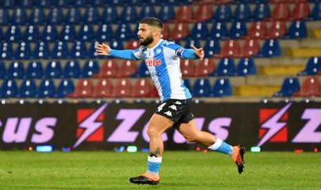 Penyerang Napoli Lorenzo Insigne.