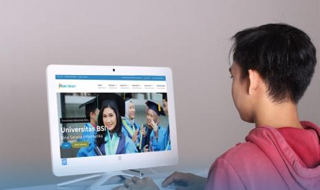 Seluruh proses pendaftaran mahasiswa baru Universitas BSI  bisa dilakukan secara online melalui Aplikasi Mobile PMB-UBSI dan laman website pendaftaran.bsi.ac.id.