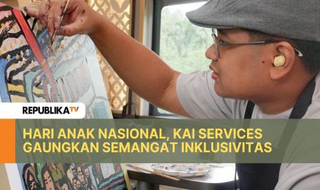 Semarakkan Hari Anak Nasional KAI Services menggelar kegiatan Jemari Kreasi Bersama Daffa.