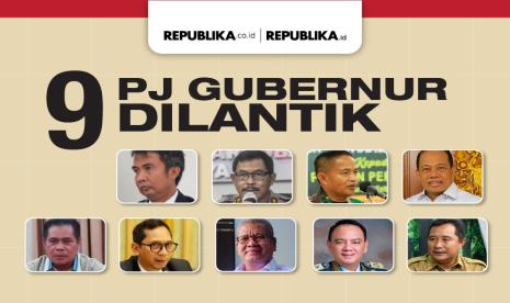 Sembilan pj gubernur dilantik mendagri.