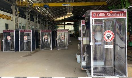 Semen Padang bantuan sebanyak 15 unit chamber (bilik) disinfektan untuk Semen Padang Hospital (SPH).