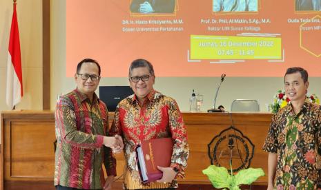 seminar ilmiah dosen dalam rangka dies natalies Universitas Sanata Dharma (Sadar) Yogyakarta, pada  Jumat (16/12/2022).