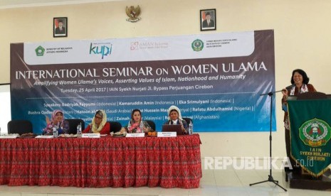 Seminar Internasional Ulama Perempuan digelar di IAIN Syekh Nurjati Cirebon, Selasa  (25/4). 