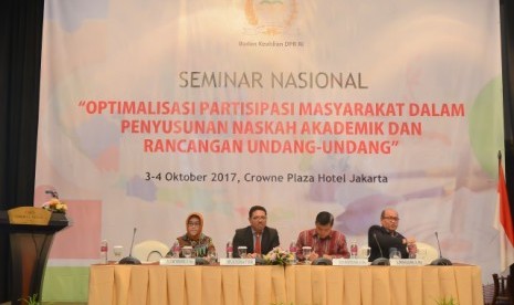 Seminar Nasional Badan Keahlian DPR RI.