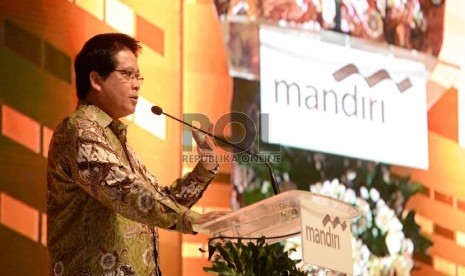 Seminar Pengelolaan Keuangan: Direktur Consumer Banking Bank Mandiri Hery Gunardi dalam Seminar Pengelolaan Keuangan di Jakarta, Rabu (27/5).