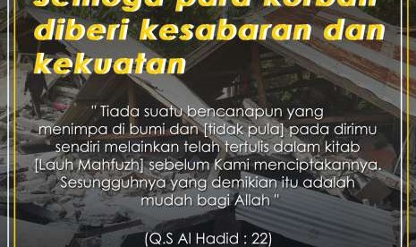 Semoga korban gempa NTB diberikan kesabaran