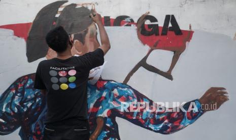 Seniman Solo Dukung Presidensi G20 Melalui Mural Para Pemimpin Dunia (ilustrasi).