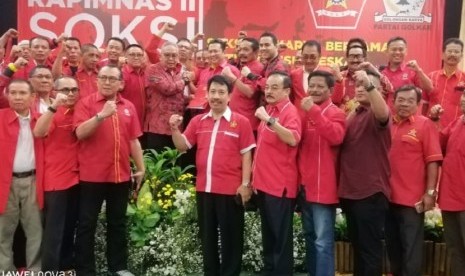 Sentral Organisasi Karyawan Swadiri Indonesia (SOKSI) menggelar Rapimnass II di Jakarta.