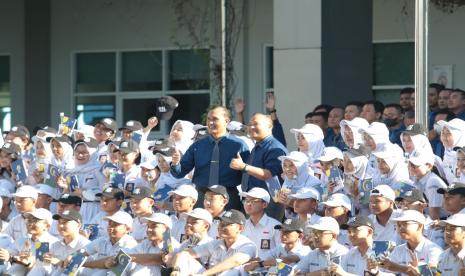 Senyum sumringah siswa SMA Pradita Dirgantara usai banyak yang lolos di SNBT, Rabu (21/6/2023).