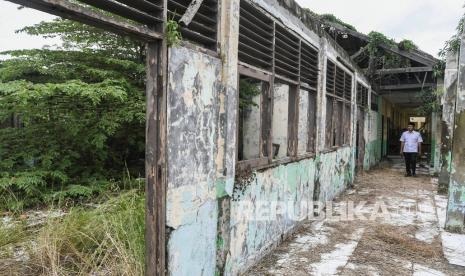 Ruang kelas SMP 1 Cabangbungin, ilustrasi. Dinas Cipta Karya dan Tata Ruang Kabupaten Bekasi di Provinsi Jawa Barat berencana memperbaiki 120 bangunan sekolah yang rusak di wilayahnya pada 2023. 