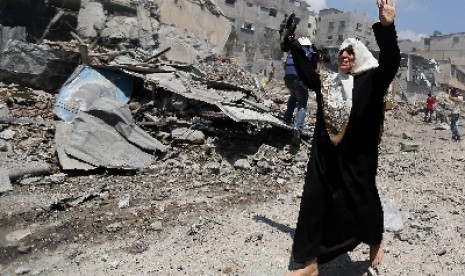 Seorang ibu yang tinggal di Jalur Gaza, bernama Shijaiyah meratapi nasibnya.