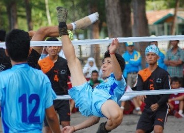 Sepak takraw (ilustrasi)