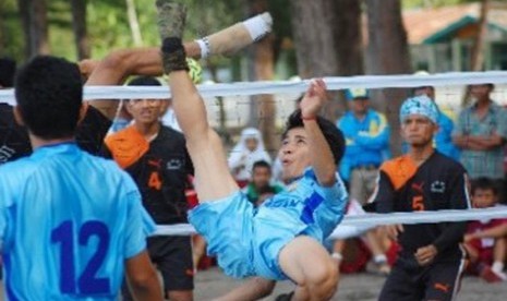 Sepak takraw (ilustrasi)