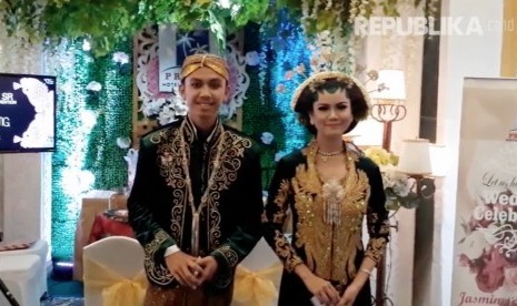 Sepasang model di acara Wedding Expo, Yogyakarta