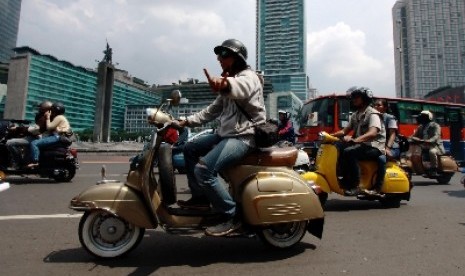 Sepeda motor dilarang masuk jalur protokol, Sudirman-Thamrin.