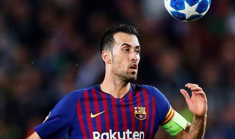 Gelandang Barcelona Sergio Busquets.